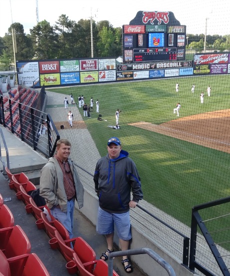 I was lucky to meet up with my buddy Chris, who I played baseball with in high school.