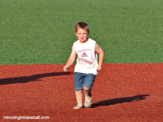 Brian running the bases at Wuerfel Park!