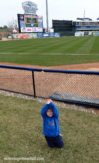 Brian happy to be back at the ballpark!