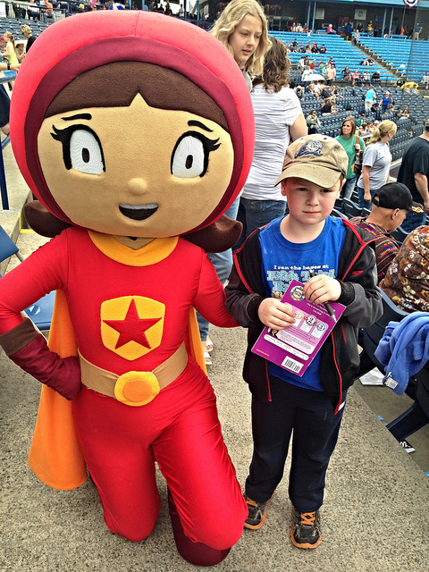 Brian with PBS Wordgirl!